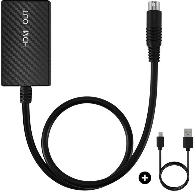 TNP Sega Saturn HDMI Adapter - S Video Cable to HDMI Converter for Sega Saturn Consoles HD TVs C