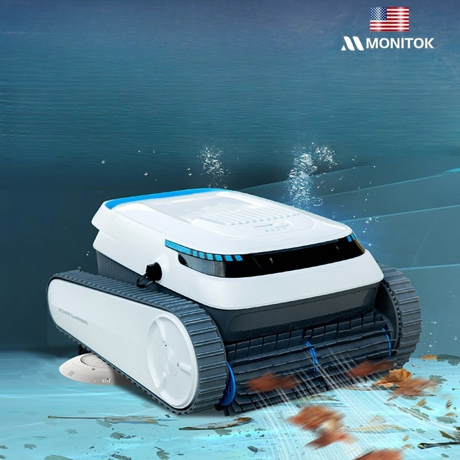 수영장 자동 청소 로봇 바닥 흡입기 수중 진공 청소기, 3000mAh (110분)