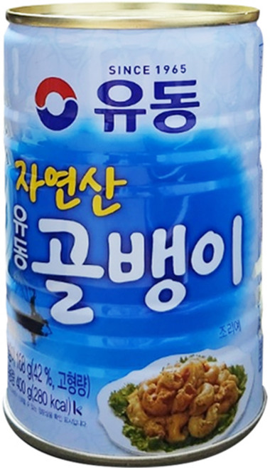 유동 자연산 골뱅이, 400g, 5개