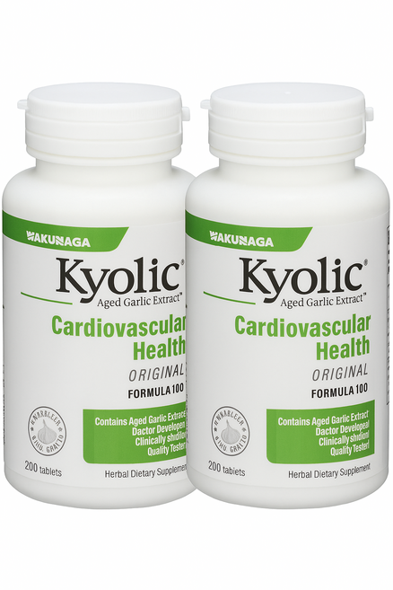 2통세트 교릭 숙성 마늘 추출물 600mg 오리지널 포뮬러 100 200정, 2개