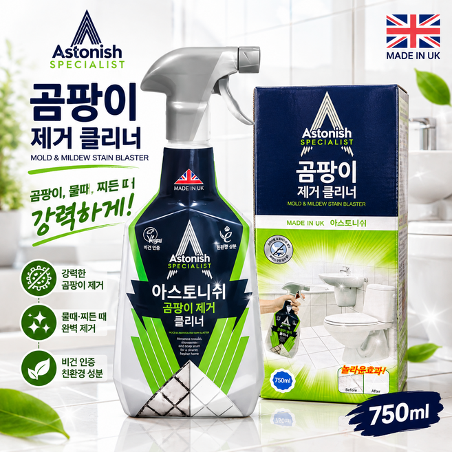 아스토니쉬 NEW 곰팡이 전용 클리너 Z, 750ml, 1개
