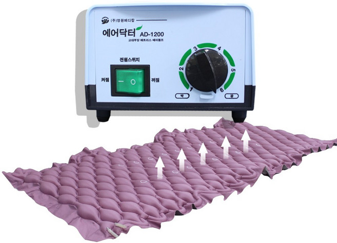 영원메디칼 욕창방지에어매트리스 욕창예방매트 국내생산 한글, 1개