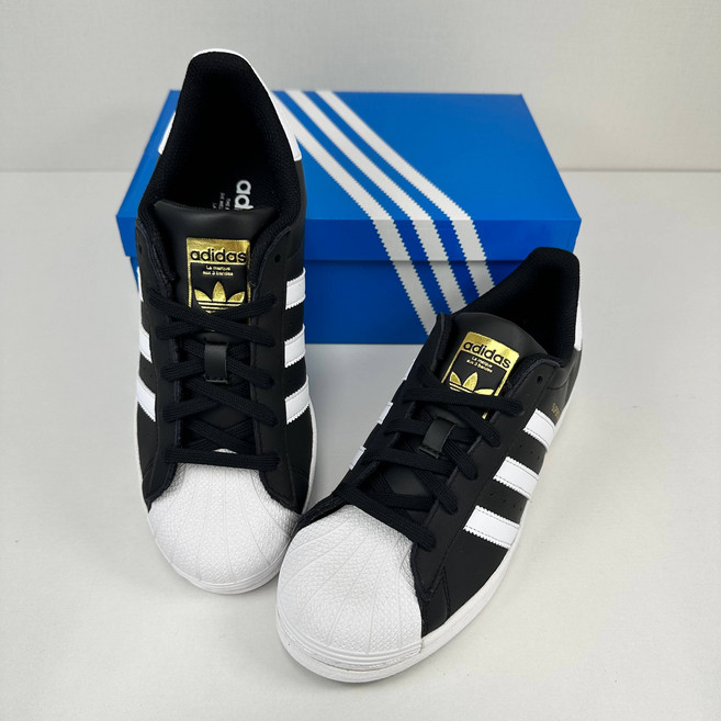 아디다스 슈퍼스타 남녀공용 클래식 스니커즈 검흰 데일리 운동화