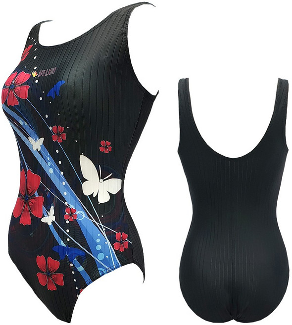 웰킨 여자 실내 수영복 승화전사원피스 DKSU-315