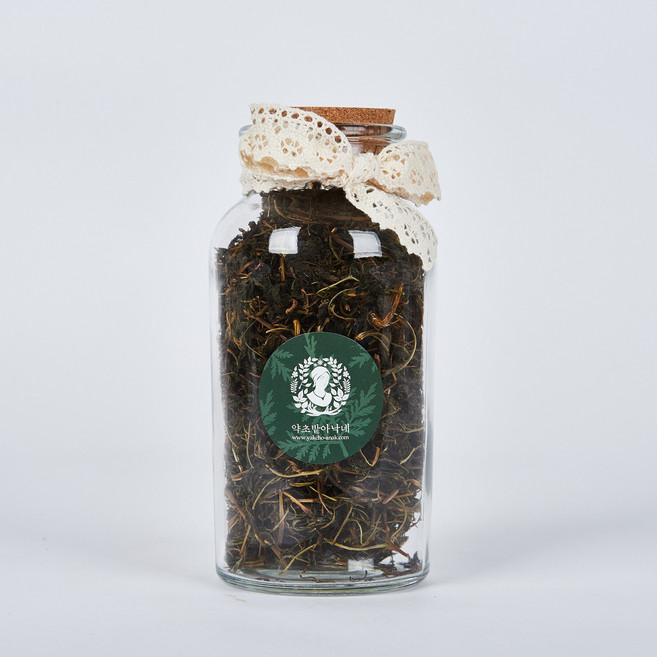 약초밭아낙네 개똥쑥 수제발효차 50g 유리병 1개, 포장없음, 1개입