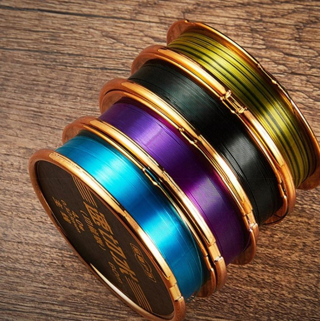 주한피싱 세미플로팅 60M 튼튼한 목줄, 파랑