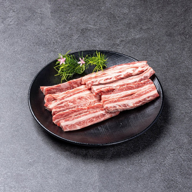 정육백화점 1++ 9등급 미경산 한우 갈비살 200g /워터에이징 숙성+스킨포장, 1개