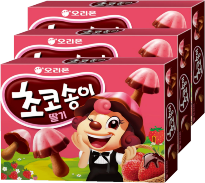 오리온 초코송이 딸기맛, 144g, 3개