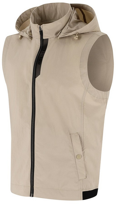 엘르골프 남성 후드 찰부착 홑겹 우븐 베스트 6k11401 pt