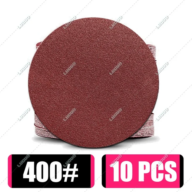 10PCS 라운드 사포 샌딩 디스크 금속 자동 나무 바퀴 복원 연마 키트 80-5000 그릿 샌드 시트 2-6 인치, 01 빠른  Mainland, 05 4inch 98mm, 05 10PCS Grit 400