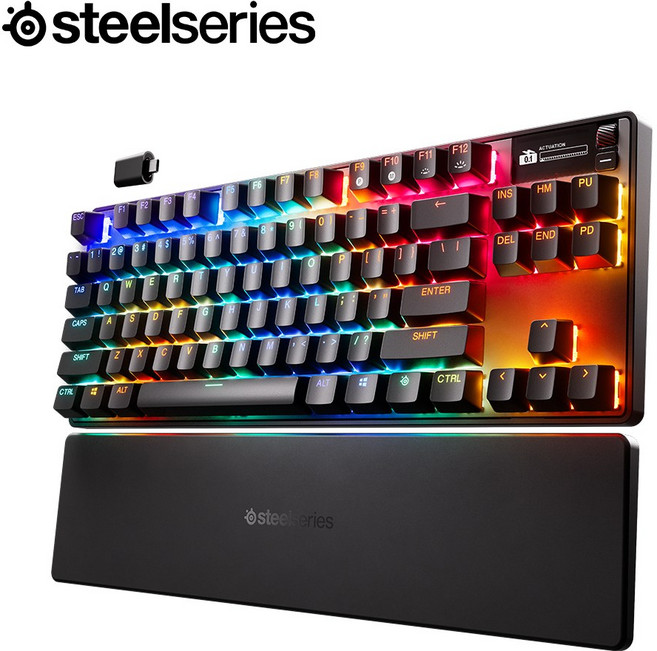 스틸시리즈 Apex Pro TKL WL Gen3 에이펙스 프로 3세대 자석축 텐키리스 무선 게이밍 키보드 영문각인 / 공식 판매점, 블랙, 마그네틱축(자석축)