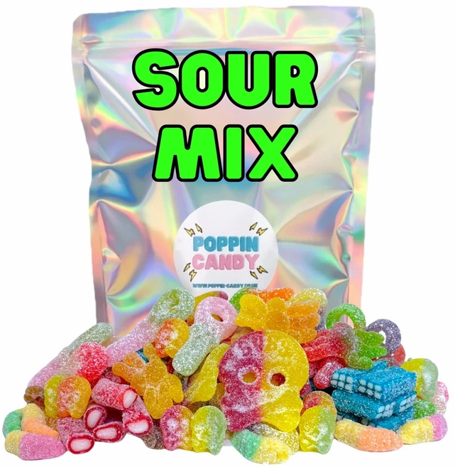 Sour Mix 스웨디시 젤리 스웨덴 캔디 사워 믹스 1kg, 1개 - 쿠팡