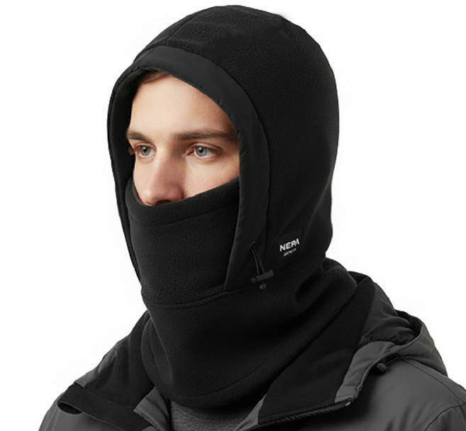네파 25년 F/W 플리스 기모 방한 후드 넥워머 후리스 등산 바라클라바 마스크, 네이비, 1개