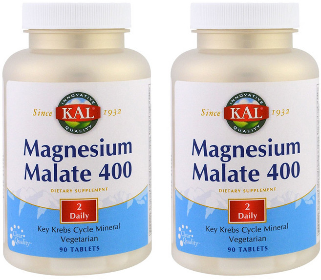 Kal 마그네슘 말레이트 400 타블렛, 90정, 2개