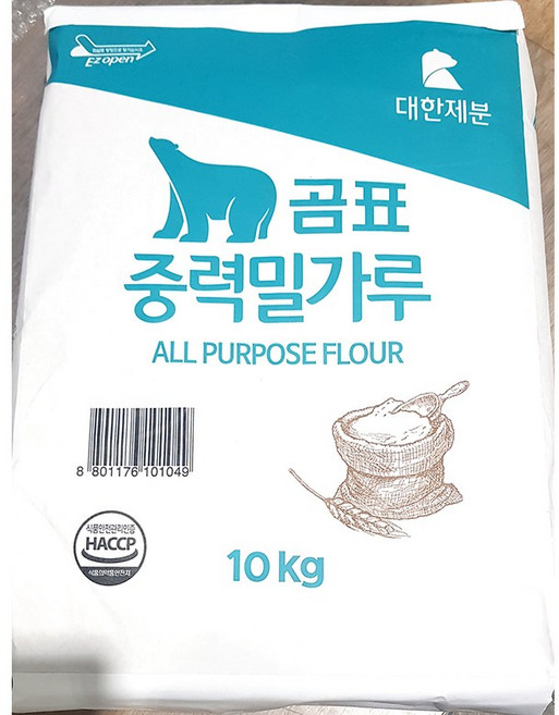 중력밀가루(곰표 10K) /대용량 /식자재 /식당용, 1개, 10kg