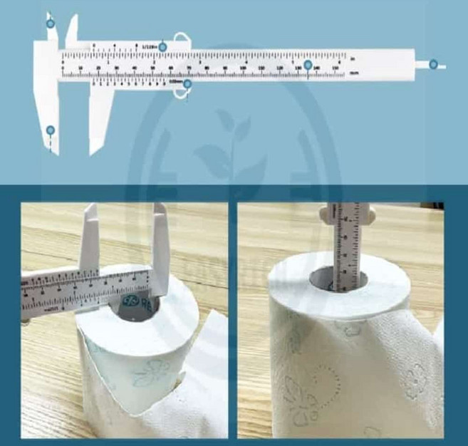 해신이네잡화점 플라스틱 버니어 캘리퍼스 150mm 길이측정기 두께측정기, 1개