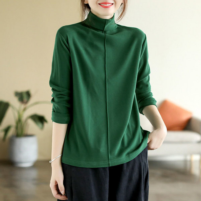 양면 벨벳 심플 티셔츠 SH1633