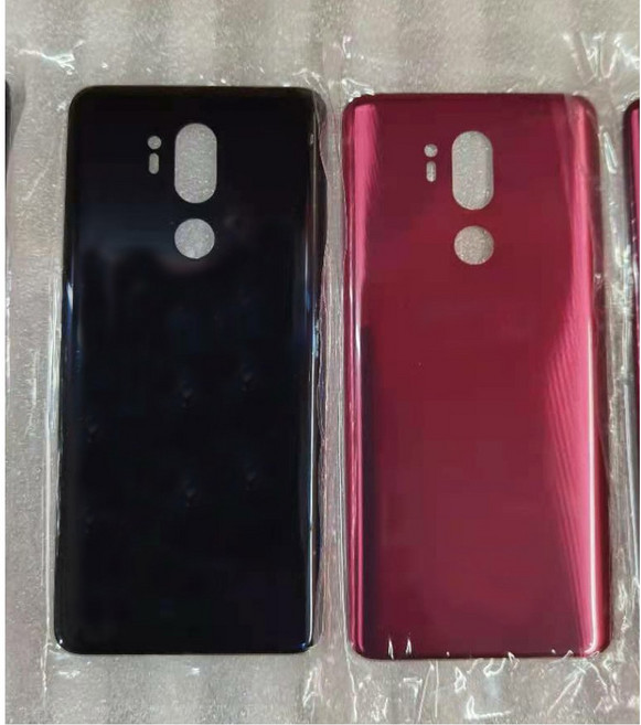 LG G7 ThinQ 배터리 커버 후면 하우징 유리 후면 커버 교체 부품 LG G7 ThinQ G710 G710EM G710PM, Red no lens