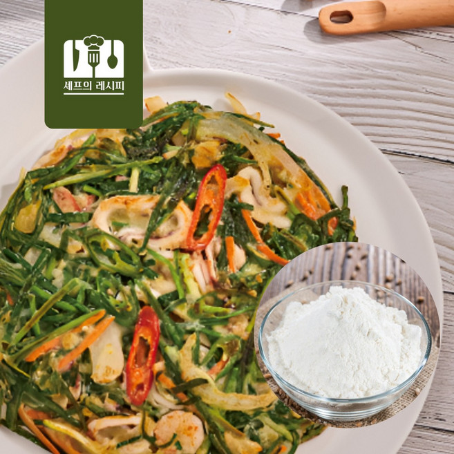 셰프의레시피 만능 부침개파우더 해물파전 미나리부침개, 30개, 100g