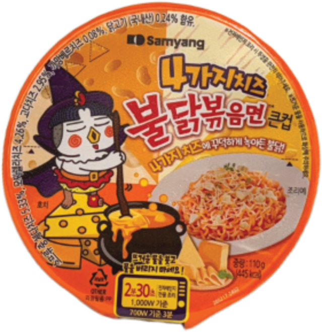 불닭볶음면 4가지치즈 110g, 1개