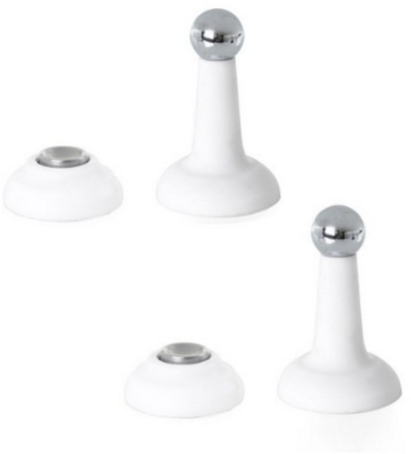 무타공 자석 도어스토퍼 화이트, 2개