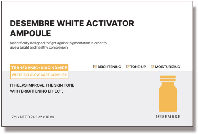 데쌍브르 엑티베이터 화이트닝 앰플 10p, 7ml, 10개
