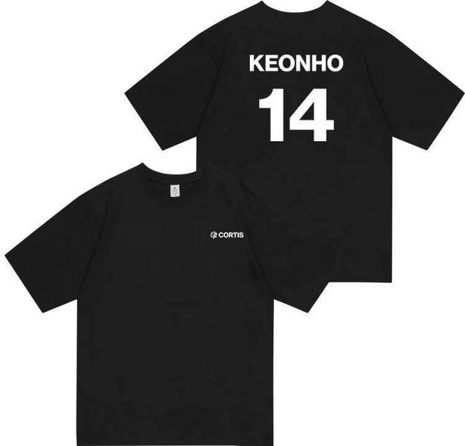 CORTI S周邊ColorOutsideTheLines演唱會同款短袖T恤男女衣服, 1個, 黑色款2XL碼105-120斤