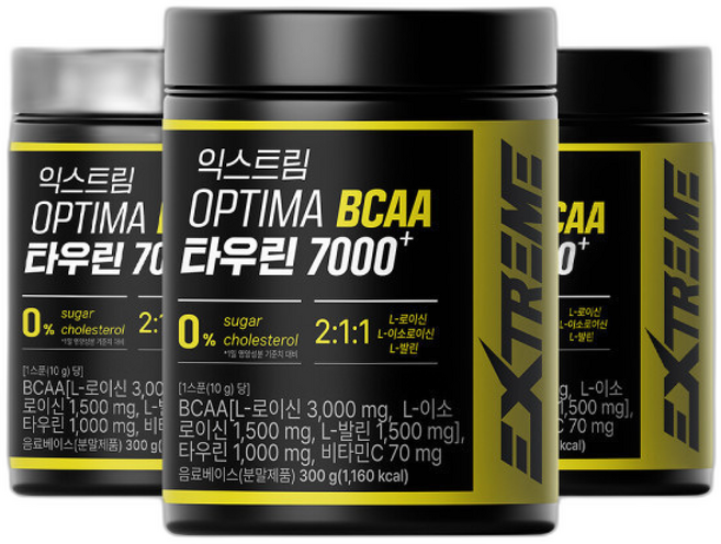 익스트림 OPTIMA BCAA 타우린 7000+ 2+, 1박스, 300g