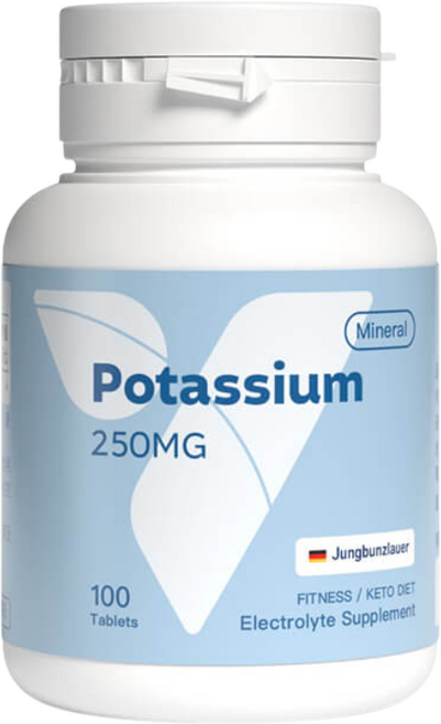 YOURSVITA 機能型鉀離子 維持運動機能、促進新陳代謝, 100顆, 250mg, 1罐