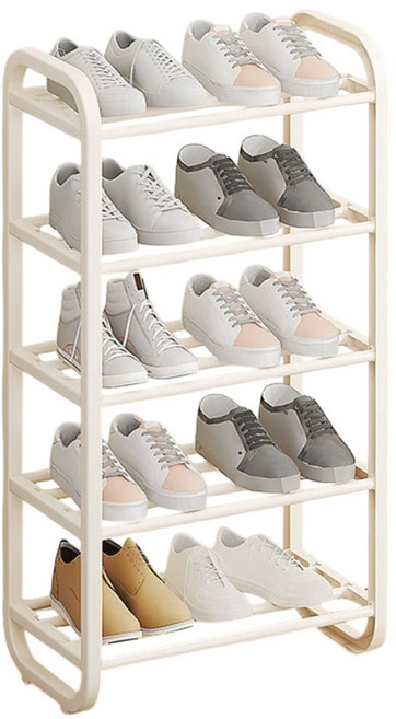 레디박스 현관 튼튼 간편조립 신발장 신발정리대 미니 선반 수납함 45cm, 5단, 화이트