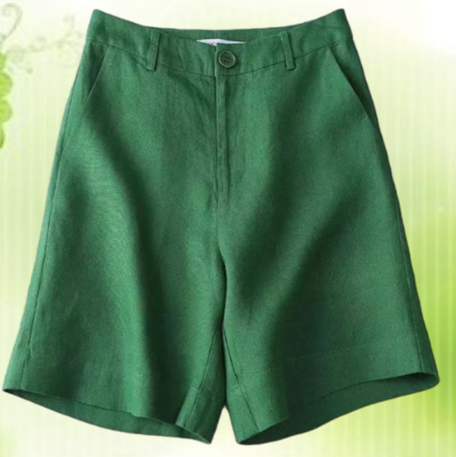 (완전 편한) 1+1 여성 린넨 와이드 정장 캐쥬얼 숏팬츠 여름 추천 하이웨이스트 5부 일자 슬렉스 쿨링 시원한 면 마 모던 디자인 화이트 베이지 휴양지 여자 데일리 반바지