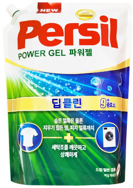 퍼실 파워젤 딥클린, 1.5L, 4개
