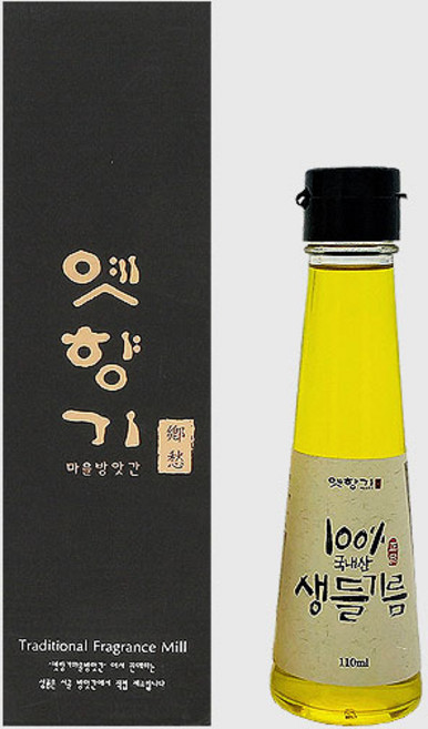옛향기마을방앗간 생들기름 /국내산/맛있고 고소한 저온압착 전통수제기름, 1개, 110ml