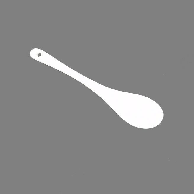 경옥고 도자기 스푼 아이스크림 이유식 한약 디저트 커피 꿀, 1개, 화이트