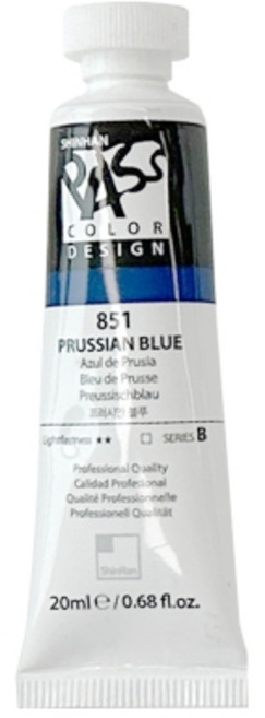 신한 패스컬러물감 낱색 B 20ml 851 프러시안 블루