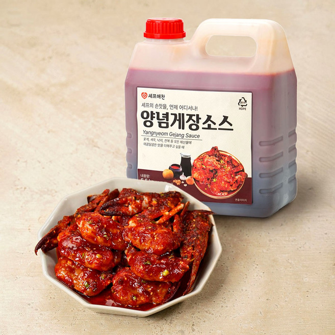 양념게장 소스 대용량 만능소스 5.5kg 쿡대밥상, 1개