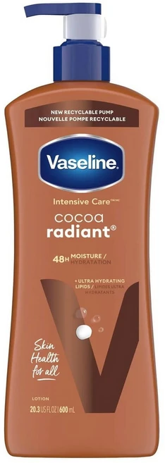 바세린인텐시브케어 코코아 래디언트 바디로션, 600ml, 1개