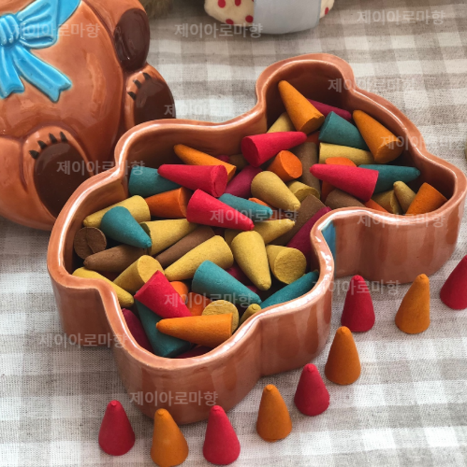 제이아로마향 인센스 콘향 200개+향받침1개 (콘향20개입X10종선택) (서비스 10개x2종) 태국 아로마향초 냄새제거