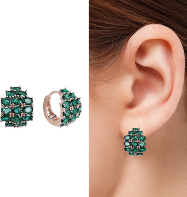 [혜성주얼리] 플라비아 에메랄드 귀걸이