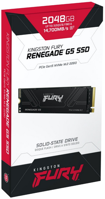 金士頓 FURY Renegade G5 PCIe 5.0 NVMe M.2 SSD 固態硬碟, 2TB, 2TB