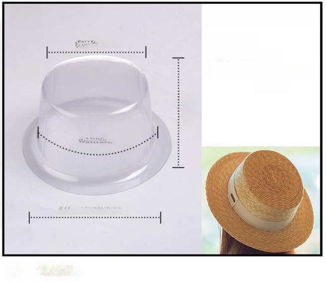 모자 거치대 모양 방지 변형 10개 유지 진열 투명, 1개, 2번 성인 타원형 평평한머리 57cm