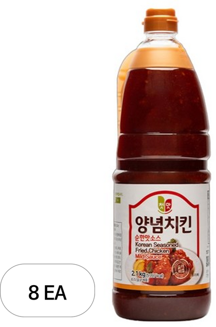 첫맛 양념치킨 순한맛 소스, 2.1kg, 8개