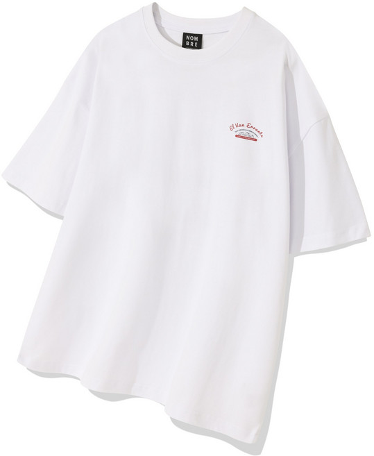 남녀공용 레터링 캠핑카 그래픽 여름 반팔티 프린팅 오버핏 티셔츠 빅사이즈 면티