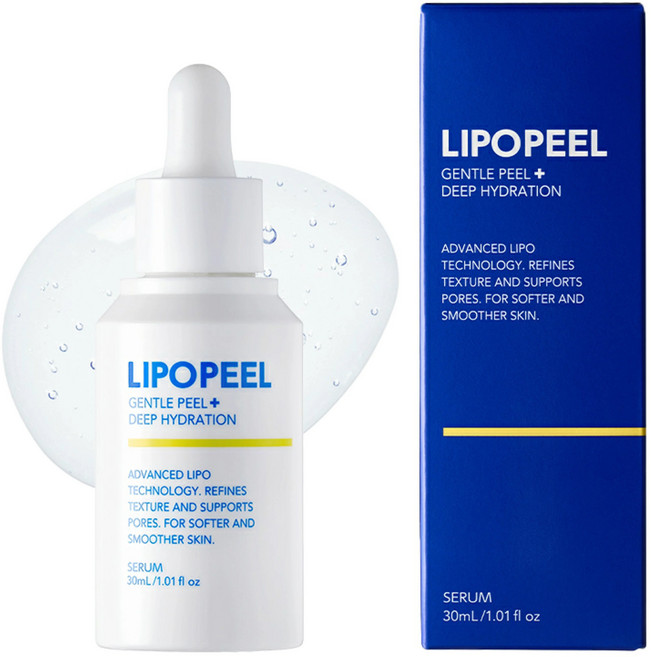 LIPOPEEL 溫和煥膚保濕精華 深層補水 細緻毛孔 提亮膚色 重現肌膚光澤, 1件, 30ml