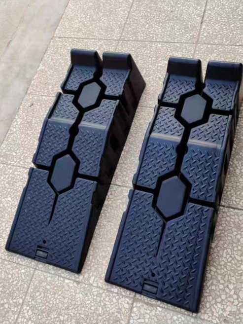 간이 경사로 리프트 고임목 경사판 공구 정비 자동차 두꺼운 자동차 정비 경사로 1쌍, 두꺼운 자동차 정비 경사로 1개