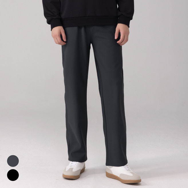 에버라스트 남자 기모 바지 일자 슬랙스