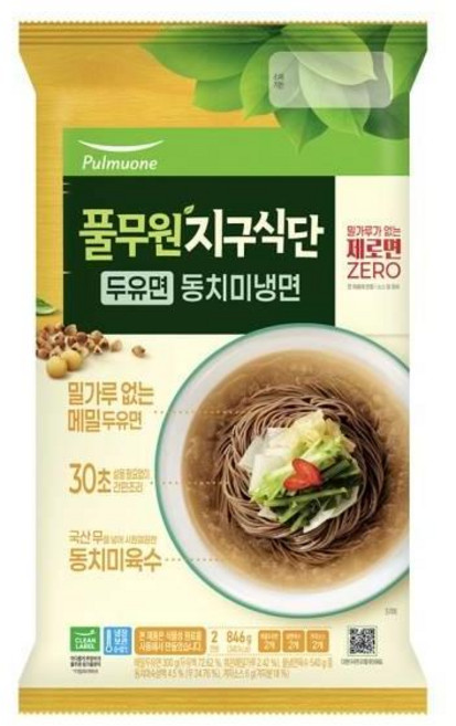 풀무원지구식단 두유면 동치미냉면 846g, 단품, 1개