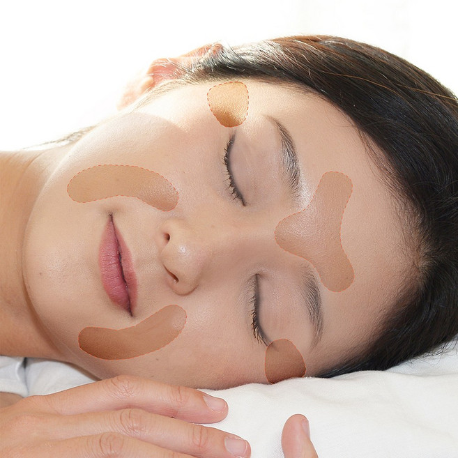 얼굴 주름 패치 팔자 미간 눈밑 눈가 이마 목 링클 방지 리프팅 테이프 (2통), 2개, 24개입, 초승달형(24개입 1통)