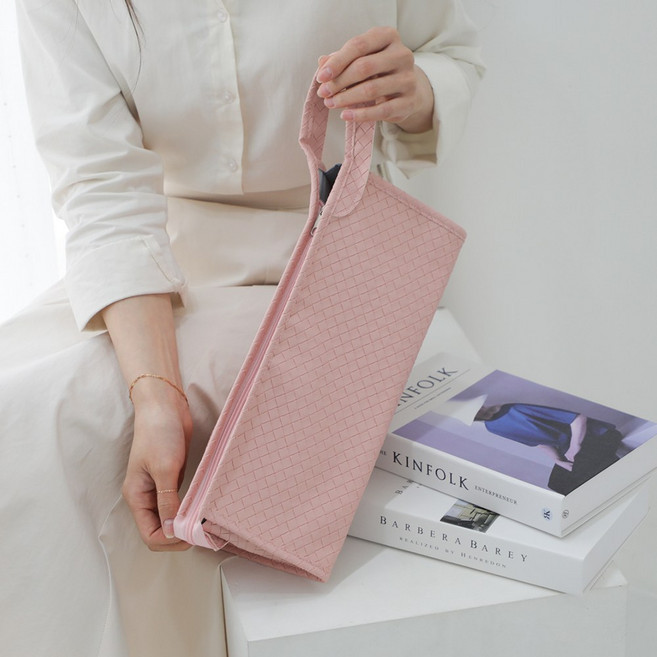 고데기 드라이기 휴대용 가죽 파우치 케이스 시그니처