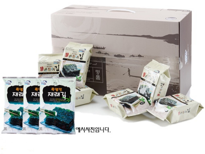 씨원푸드 죽염맛재래김 16봉+식탁김 6봉(선물용), 1개